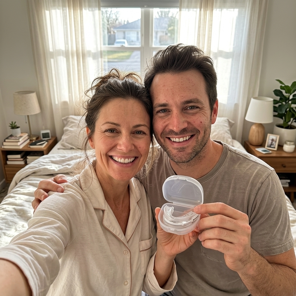Jennifer & Ryan with their Snorist mouthpiece